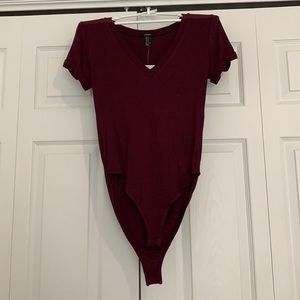Maroon Body Suit